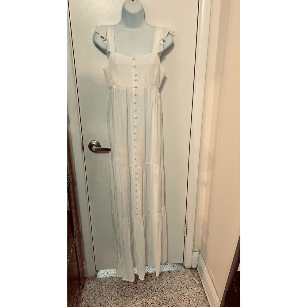 BB Dakota Ready Yacht Dress White Gauze Womens Dress Womens SZ XS New - Picture 3 of 15